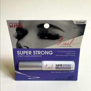 KISS Lash Couture Latex-Free Super Strong Strip Eyelash Adhesive, Clear Liquid
